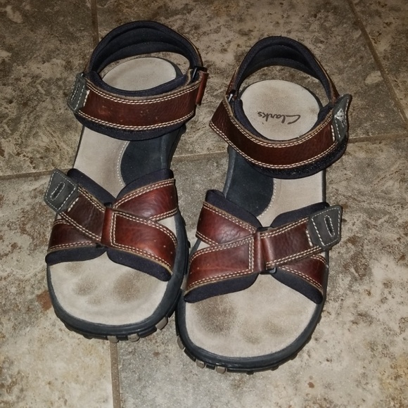 clarks men's keating leather sandal